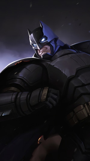 Batman in armored suit