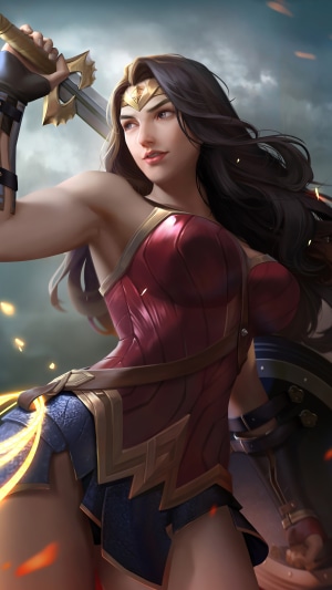 Wonder Woman artwork 4K