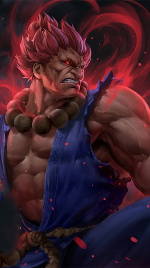 Akuma from Street Fighter V 4K art
