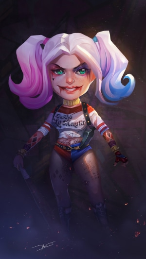 Harley Quinn from DC Comics, digital art