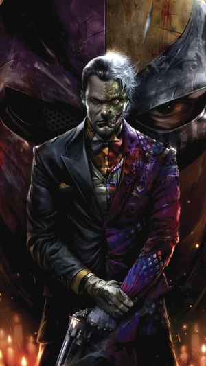 Two-Face from DC Comics artwork