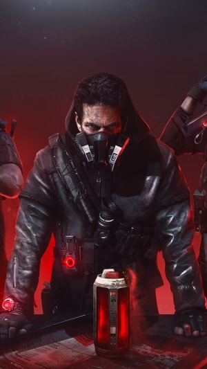 Man with gas mask from Tom Clancy's The Division 2