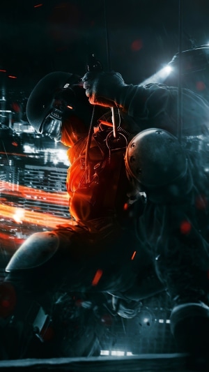 Soldier rappelling in Battlefield 4 4K