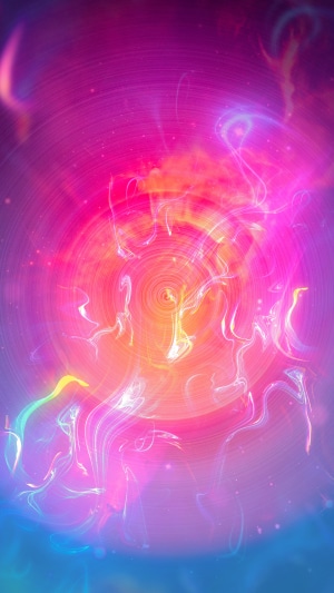 Abstract digital art with swirling colors