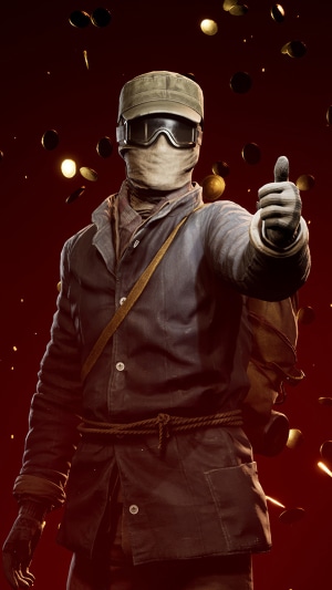 Character from Vigor giving a thumbs up