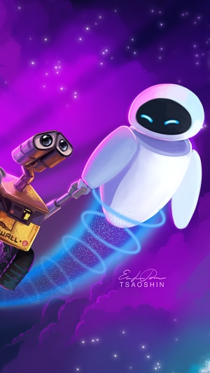 WALL-E and EVE from Disney Pixar