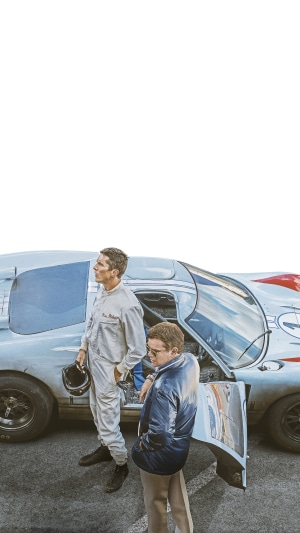 Christian Bale and Matt Damon in Ford v Ferrari