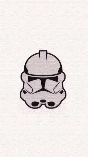 Minimalist Stormtrooper Helmet from Star Wars