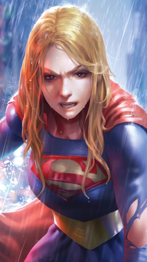 Supergirl in the Rain