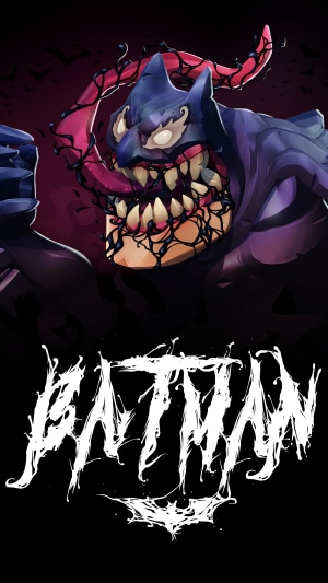 Venom Batman mashup artwork