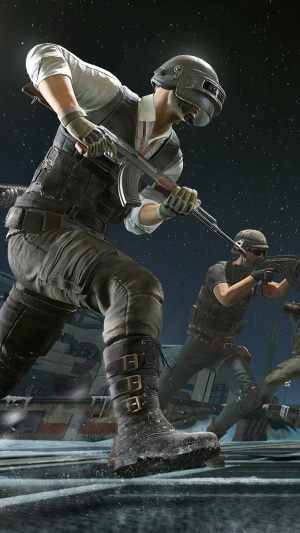 PlayerUnknown's Battlegrounds characters in tactical gear