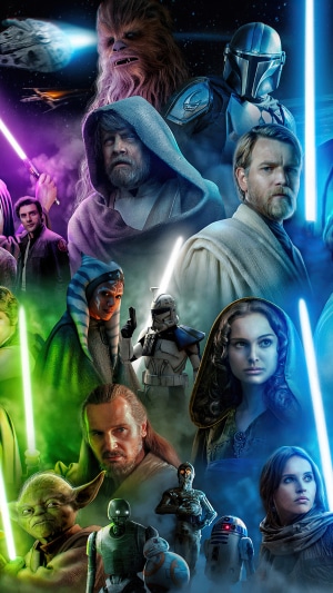 Star Wars Characters Collage 4K