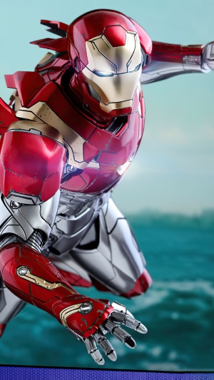Iron Man suit in red and gold