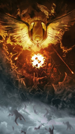 Digital Art of a Cosmic Battle