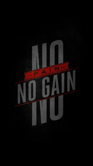 No Pain No Gain Typography