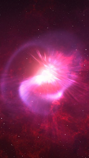 Digital art of a nebula in space