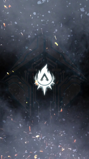 Apex Legends logo with fire and smoke