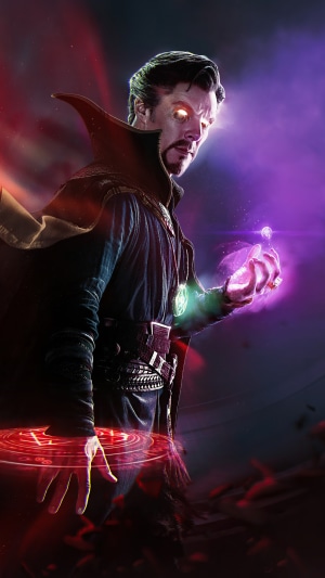 Doctor Strange casting a spell