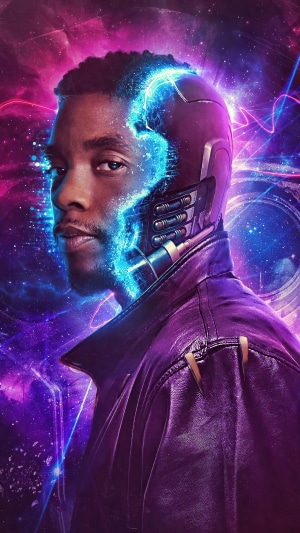Chadwick Boseman as Star Lord artwork 4K