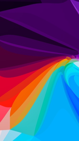 Abstract digital art with rainbow colors