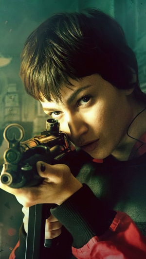 Tokyo from La Casa de Papel with a gun
