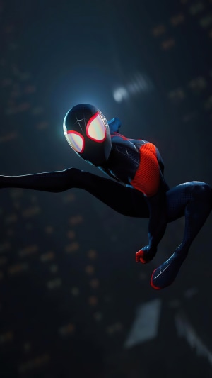 Miles Morales Spider-Man in action