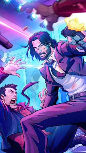 John Wick in a fight scene