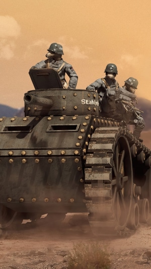 Ratten Reich soldiers in a tank