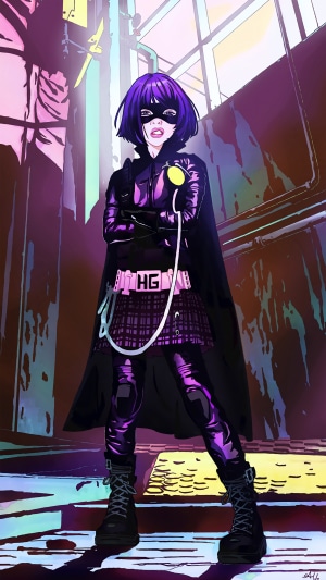 Hit-Girl from Kick-Ass artwork