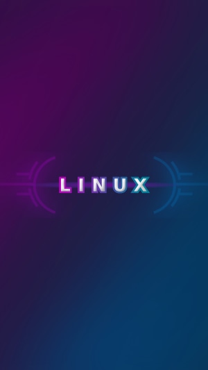 Linux logo with futuristic design