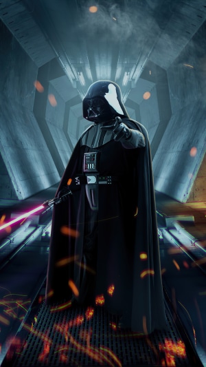 Darth Vader from Star Wars with Lightsaber
