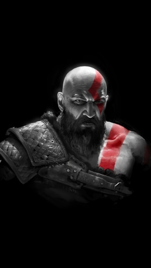 Kratos from God of War 4 artwork