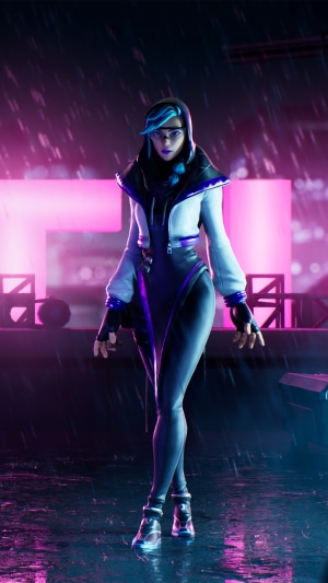 Fortnite Character in Futuristic Outfit