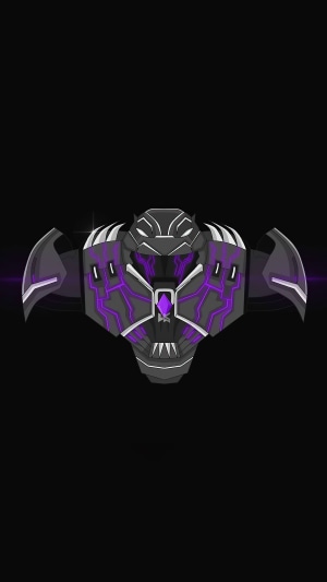 Minimalist Black Panther Artwork 4K