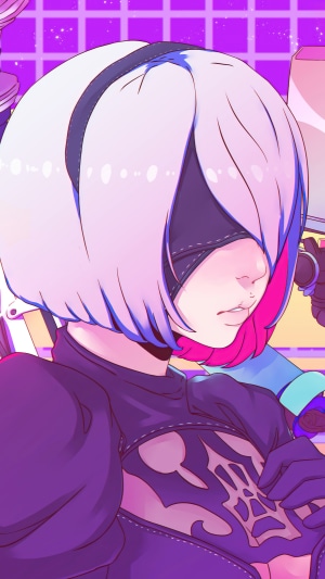 2B from Nier Automata artwork
