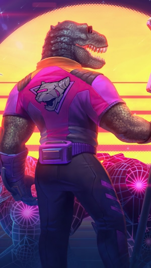 Dinosaur character from Smite 4K
