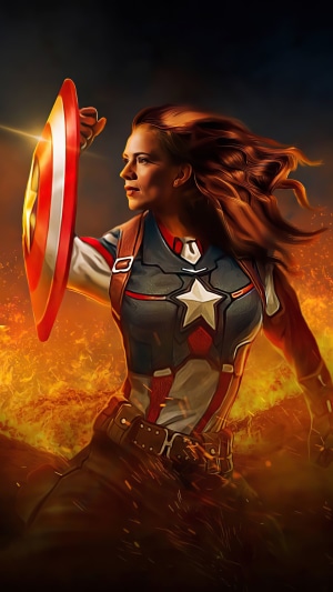 Peggy Carter as Captain America