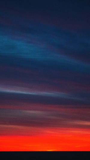 Sunset with colorful clouds