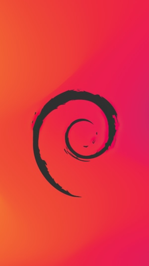 Debian Linux logo 4K
