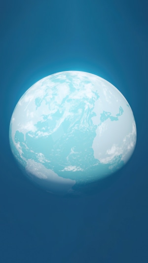 Minimalist Earth Planet Artwork 4K