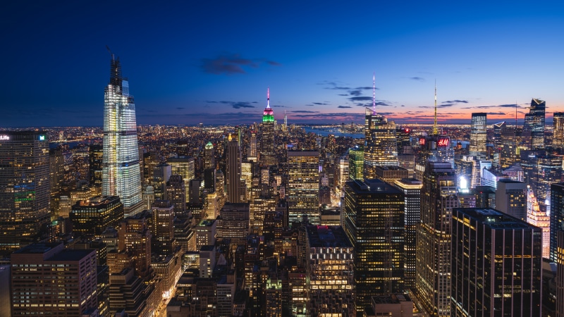 New York City Skyline at Dusk