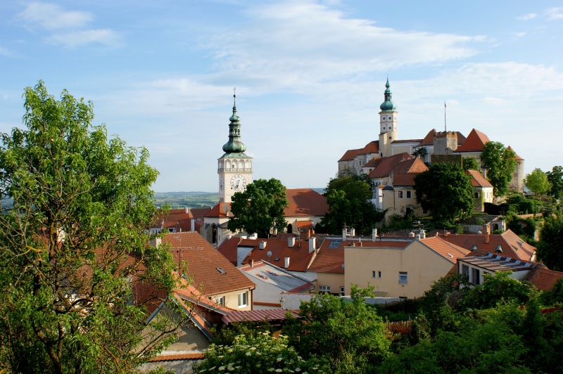 Mikulov Castle and Church Tower, Czech Republic