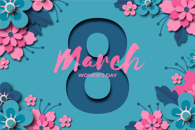 March 8 Women's Day Greeting Card