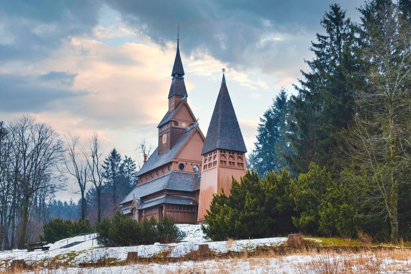 Stave Church in Hahnenklee, Germany