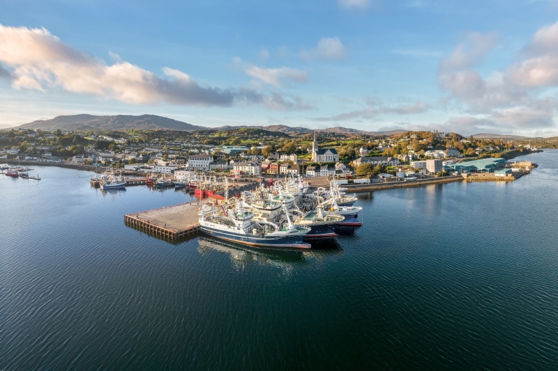 Fishing boats docked in Killybegs Town, Ireland