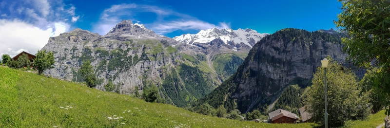 Switzerland Alps Mountains Scenery 4K