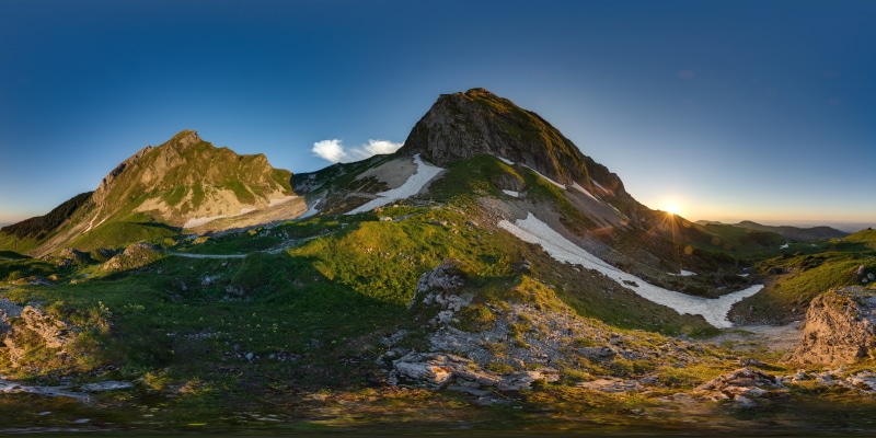 Gurnigel, Switzerland Mountains at Sunrise