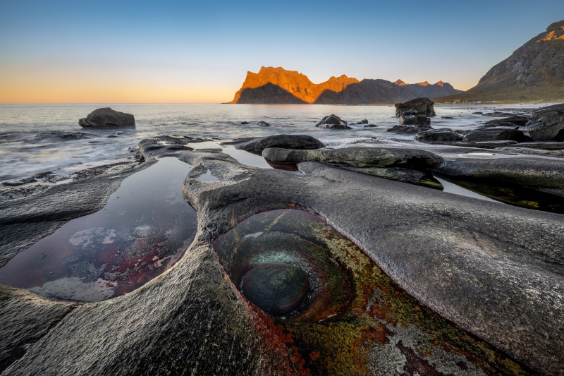 4K Uttakleiv Beach Lofoten Norway Coast