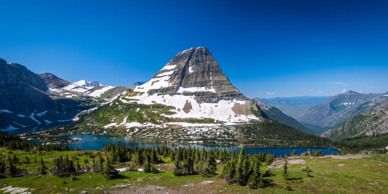 Glacier National Park Mountains and Lakes USA