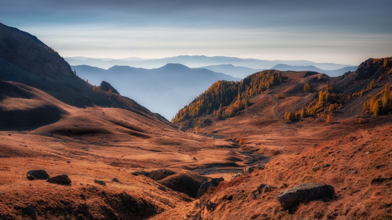 Autumn Mountains in Mercantour National Park, France